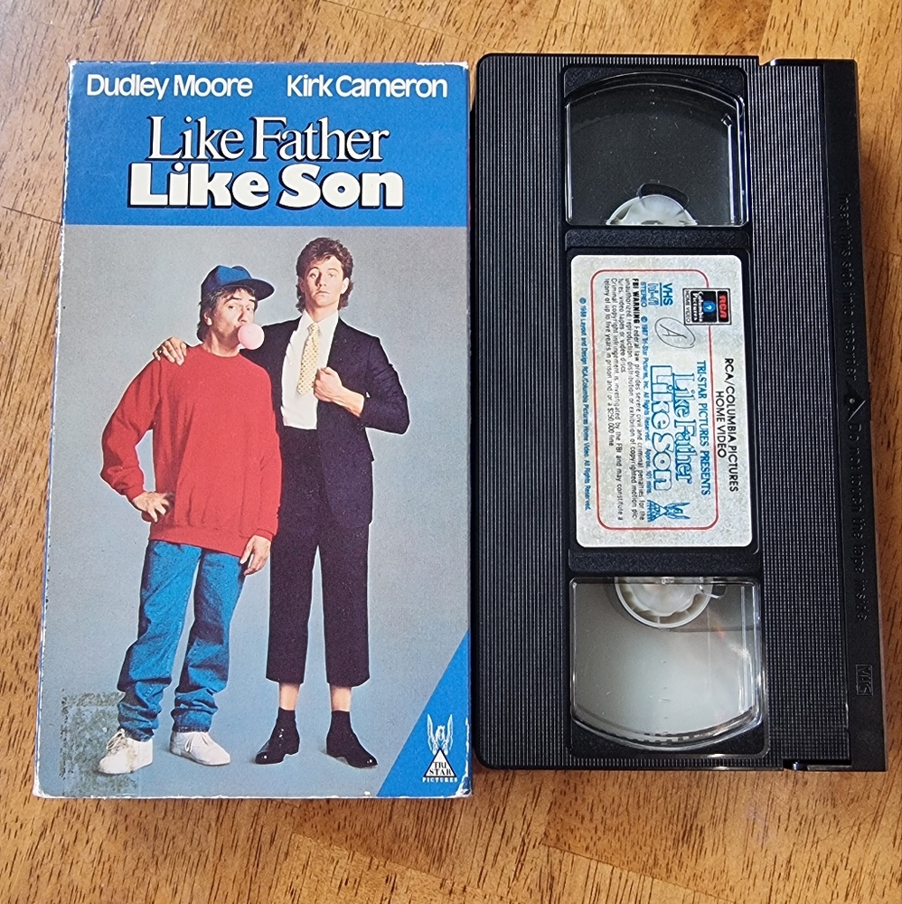Like Father Like Son Vintage 1987 VHS Movie